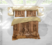 3D Rome Fountain Sculpture Architecture Quilt Cover Set Bedding Set Duvet Cover Pillowcases 301- Jess Art Decoration