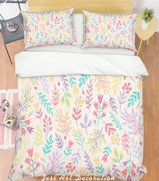 3D Colorful Branches Quilt Cover Set Bedding Set Pillowcases 39- Jess Art Decoration
