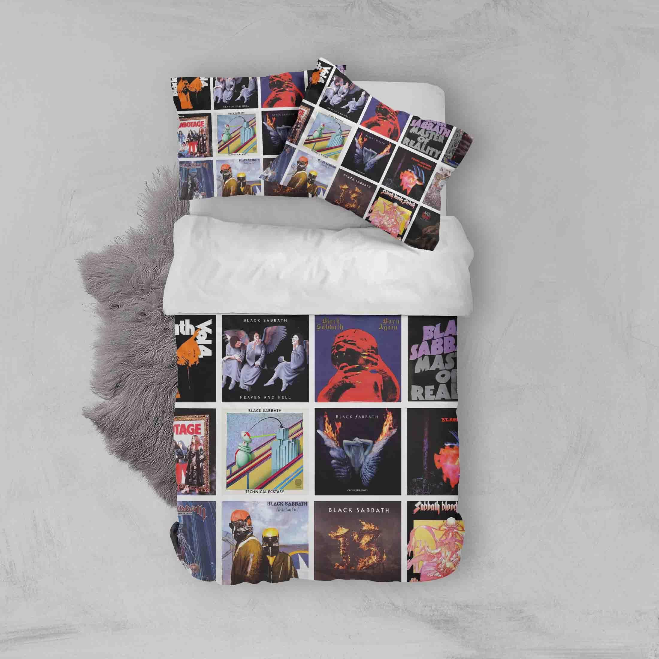3D Rock Black Sabbath Quilt Cover Set Bedding Set Duvet Cover Pillowcases SF02- Jess Art Decoration