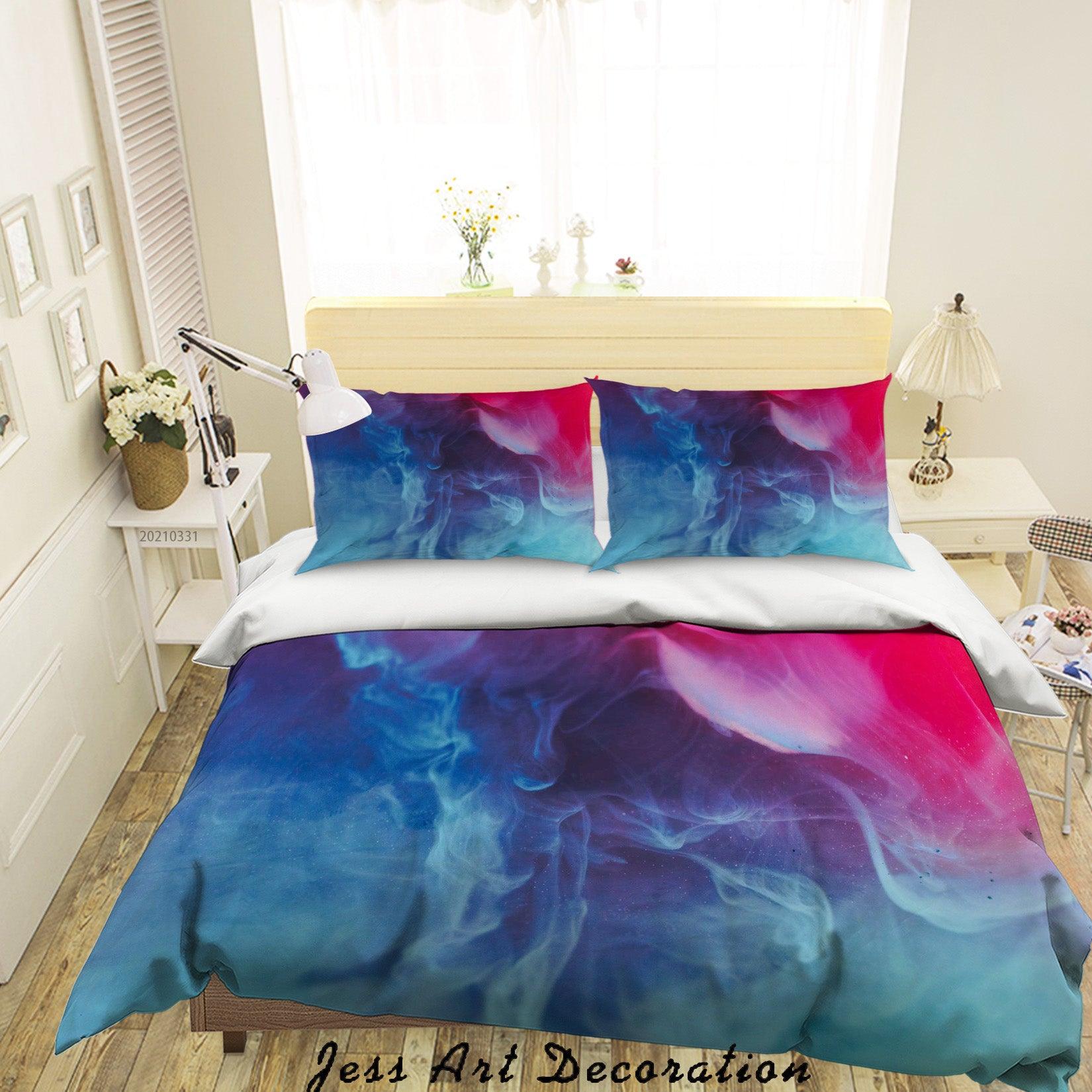 3D Abstract Colored Marble Texture Quilt Cover Set Bedding Set Duvet Cover Pillowcases 283- Jess Art Decoration