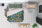 3D Cartoon Cat Pattern Quilt Cover Set Bedding Set Pillowcases 40- Jess Art Decoration