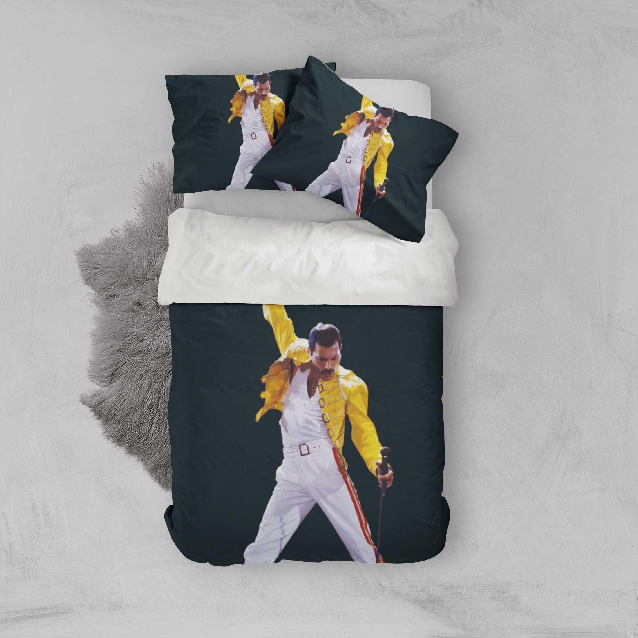 3D Freddie Mercury Quilt Cover Set Bedding Set Pillowcases 13