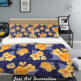 3D Color Flowers Quilt Cover Set Bedding Set Pillowcases 35- Jess Art Decoration