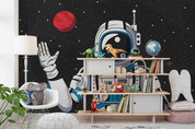3D Cartoon Astronaut Space cartoon astronaut space mural wall mural wallpaper for kids room