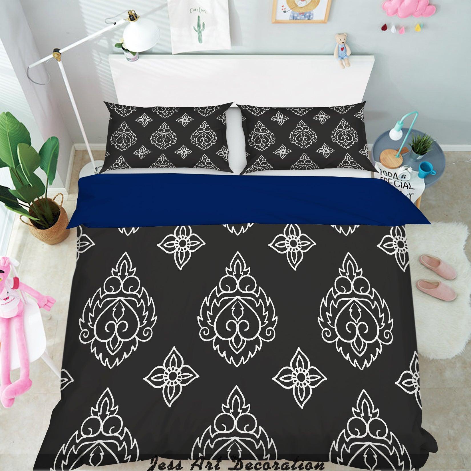 3D White Decorative Pattern Quilt Cover Set Bedding Set Pillowcases 151- Jess Art Decoration