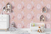 3D Cartoon Pink Baby Clothing Bottle Wall Mural Wallpaper LQH 7- Jess Art Decoration