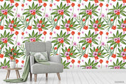3D Hand Sketching Floral Leaves Plant Wall Mural Wallpaper LXL 1358- Jess Art Decoration