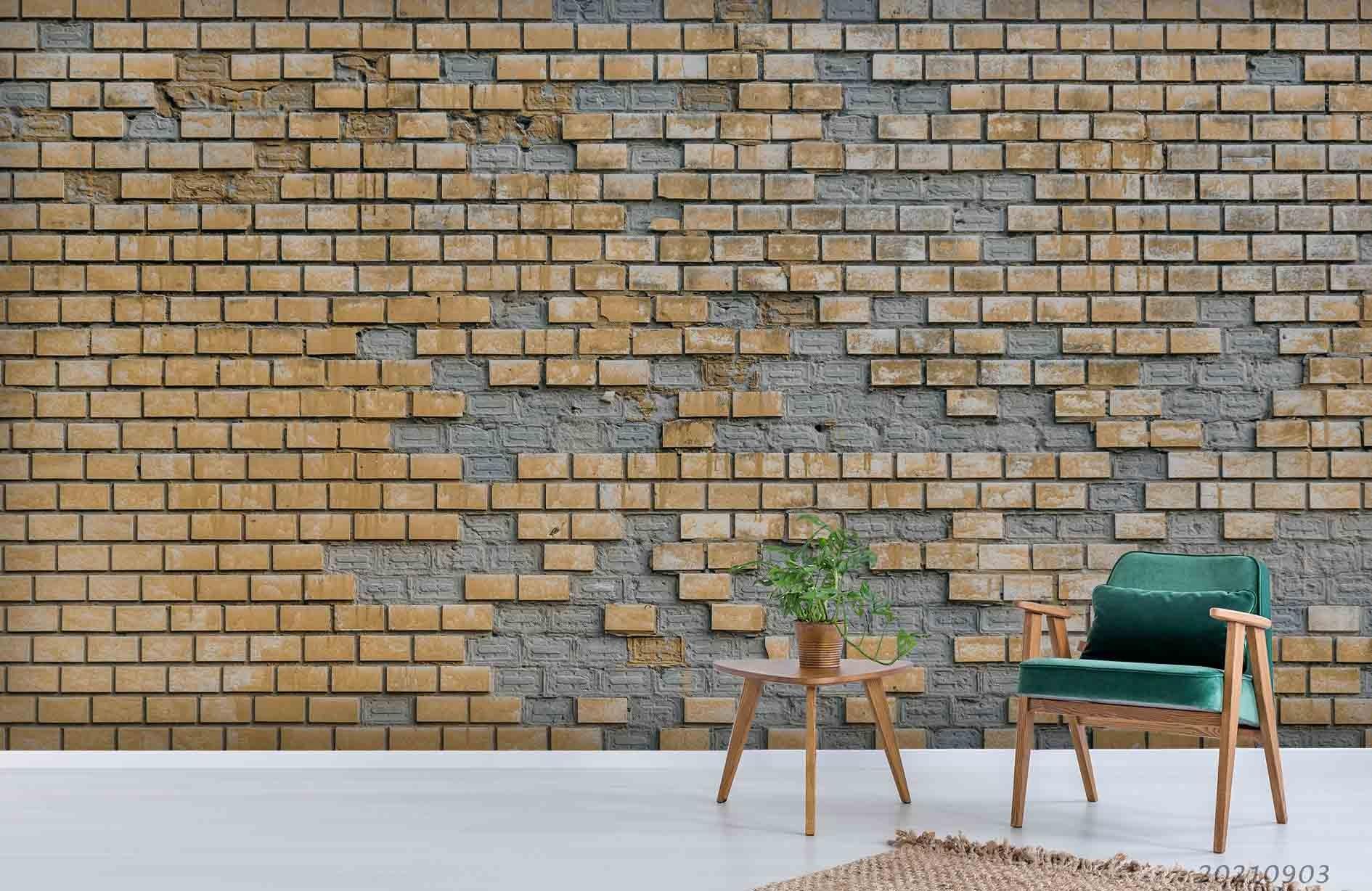 3D Brick Wall Texture Wall Mural Wallpaper LQH 243- Jess Art Decoration