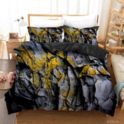 3D Rock Texture Quilt Cover Set Bedding Set Duvet Cover Pillowcases 155- Jess Art Decoration