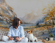 3D Hand Draw Autumn Landscape Wall Mural Wallpaper SWW  238- Jess Art Decoration