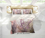 3D Purple Lavender Quilt Cover Set Bedding Set Pillowcases 20- Jess Art Decoration