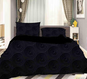 3D Abstract Black Geometric Pattern Quilt Cover Set Bedding Set Duvet Cover Pillowcases 273- Jess Art Decoration