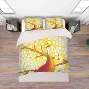 3D Abstract Birds Floral Quilt Cover Set Bedding Set Pillowcases 72- Jess Art Decoration
