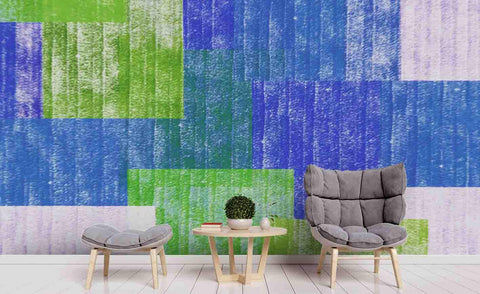 3D Blue Green Board Wall Mural Wallpaper 81- Jess Art Decoration
