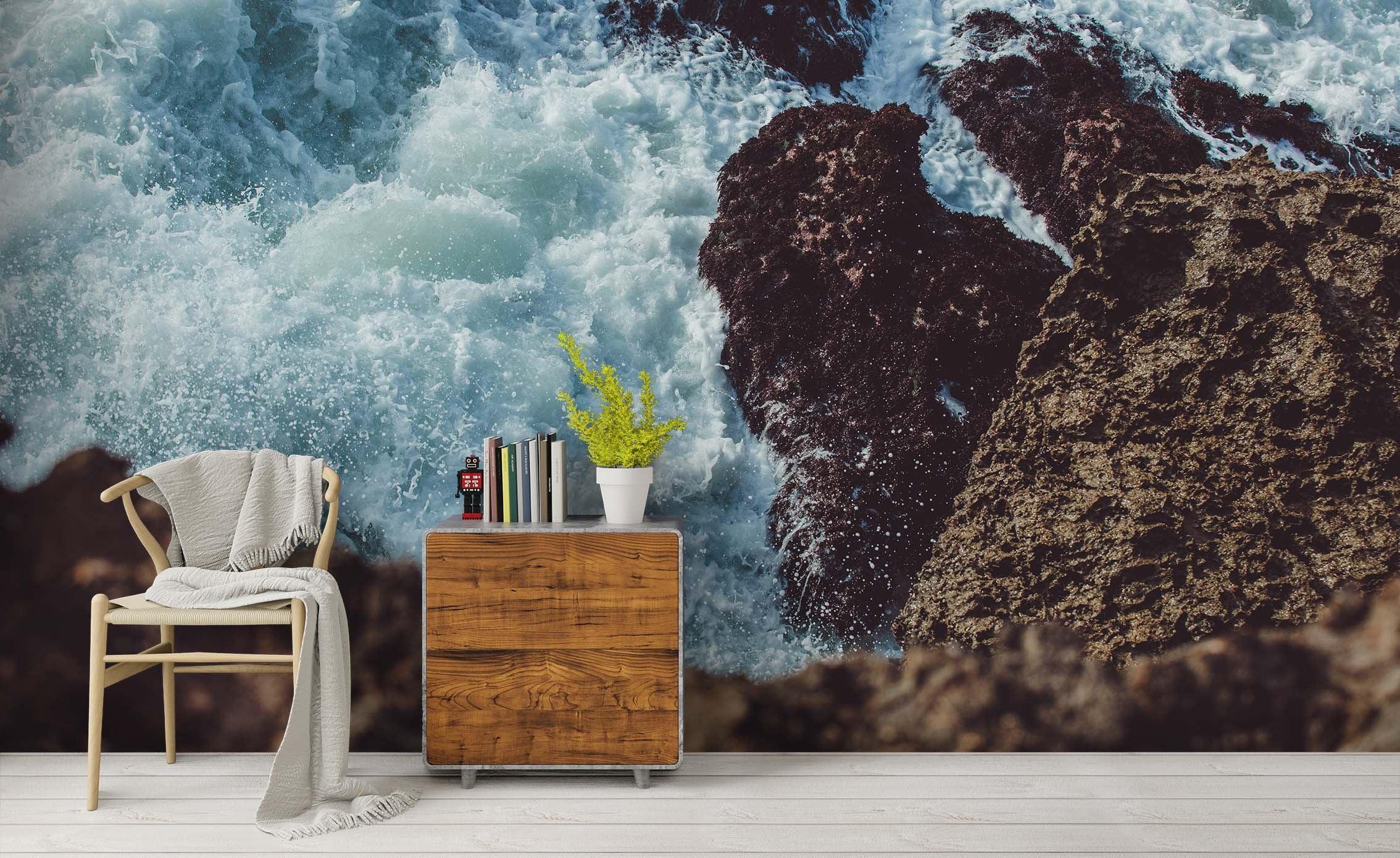 3D Sea Rock Spray Wall Mural Wallpaper 47 LQH- Jess Art Decoration