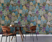 3D City Building Wall Mural Wallpaper  44- Jess Art Decoration