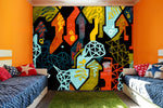 3D abstract colorful Wall Mural Wallpaper- Jess Art Decoration