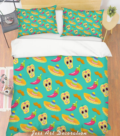 3D Color Pepper Pattern Quilt Cover Set Bedding Set Pillowcases  54- Jess Art Decoration
