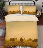 3D Sunset Deer Meadow Quilt Cover Set Bedding Set Duvet Cover Pillowcases WJ 1932- Jess Art Decoration