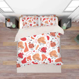 3D Dinosaur Pattern Red Quilt Cover Set Bedding Set Pillowcases 31- Jess Art Decoration