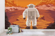 3D Cartoon Planet Astronaut Wall Mural Wallpaper WJ 1506- Jess Art Decoration