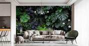 3D Tropical Plant Green Leaf Wall Mural Wallpaper GD 2657- Jess Art Decoration