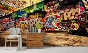 3D Street Graffiti Wall Mural Wallpaper sww 218- Jess Art Decoration