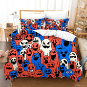 3D Abstract Ghost Graffiti Quilt Cover Set Bedding Set Duvet Cover Pillowcases 27- Jess Art Decoration