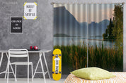 3D Landscape Peak River Plant Tree Curtains and Drapes GD 3017- Jess Art Decoration