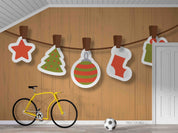 3D Cartoon Christmas Decorate Wall Mural Wallpaper SWW5147- Jess Art Decoration