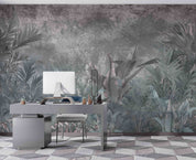 3D Vintage Tropical Palm Tree Leaves Wall Mural Wallpaper GD 755- Jess Art Decoration