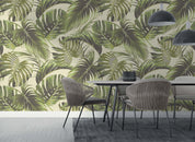 3D Tropical Plant Green Leaf Wall Mural Wallpaper GD 987- Jess Art Decoration