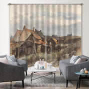 3D Landscape Oil Painting Curtains and Drapes LQH 81- Jess Art Decoration
