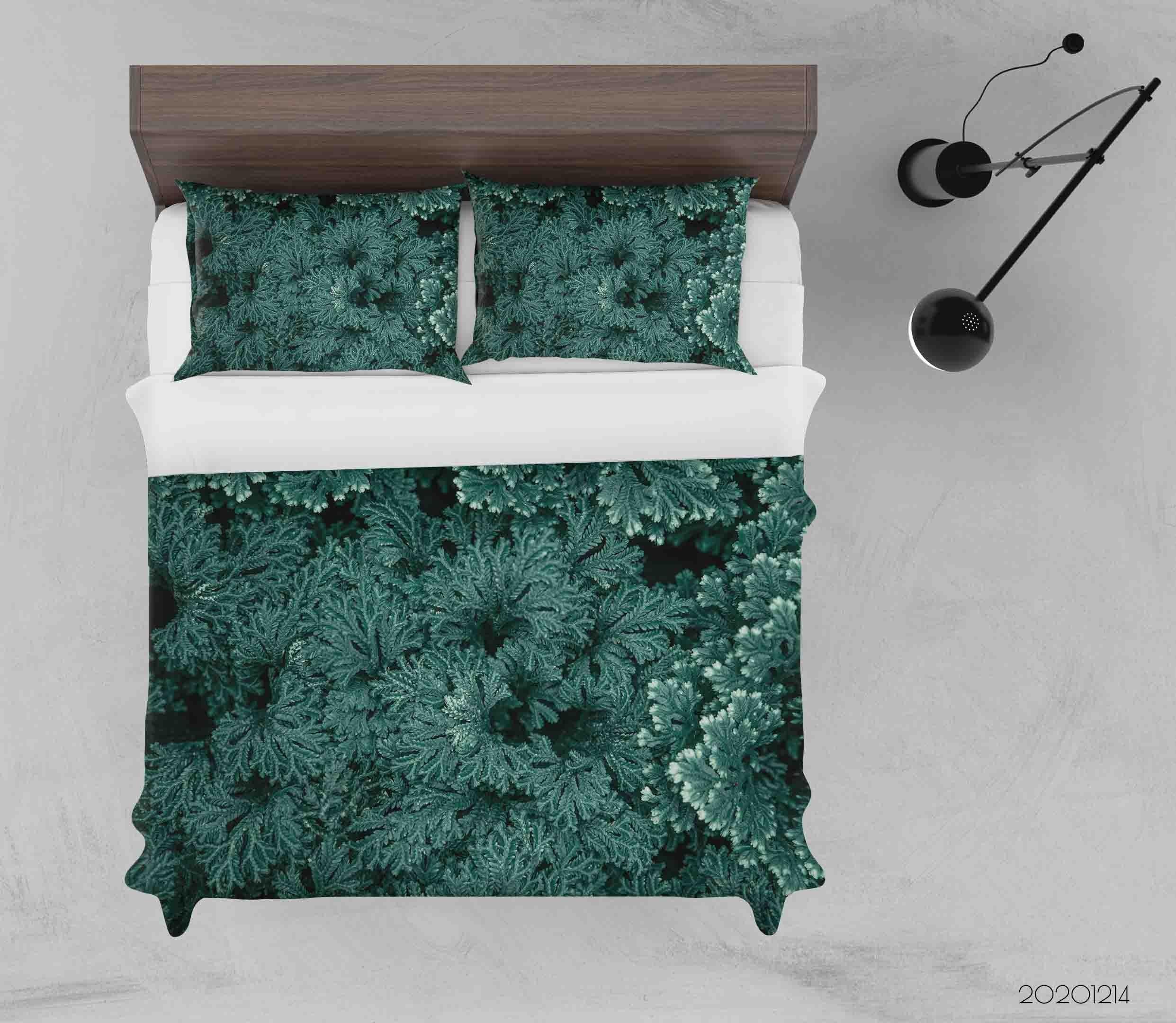 3D Abstract Green Pattern Quilt Cover Set Bedding Set Duvet Cover Pillowcases LXL- Jess Art Decoration