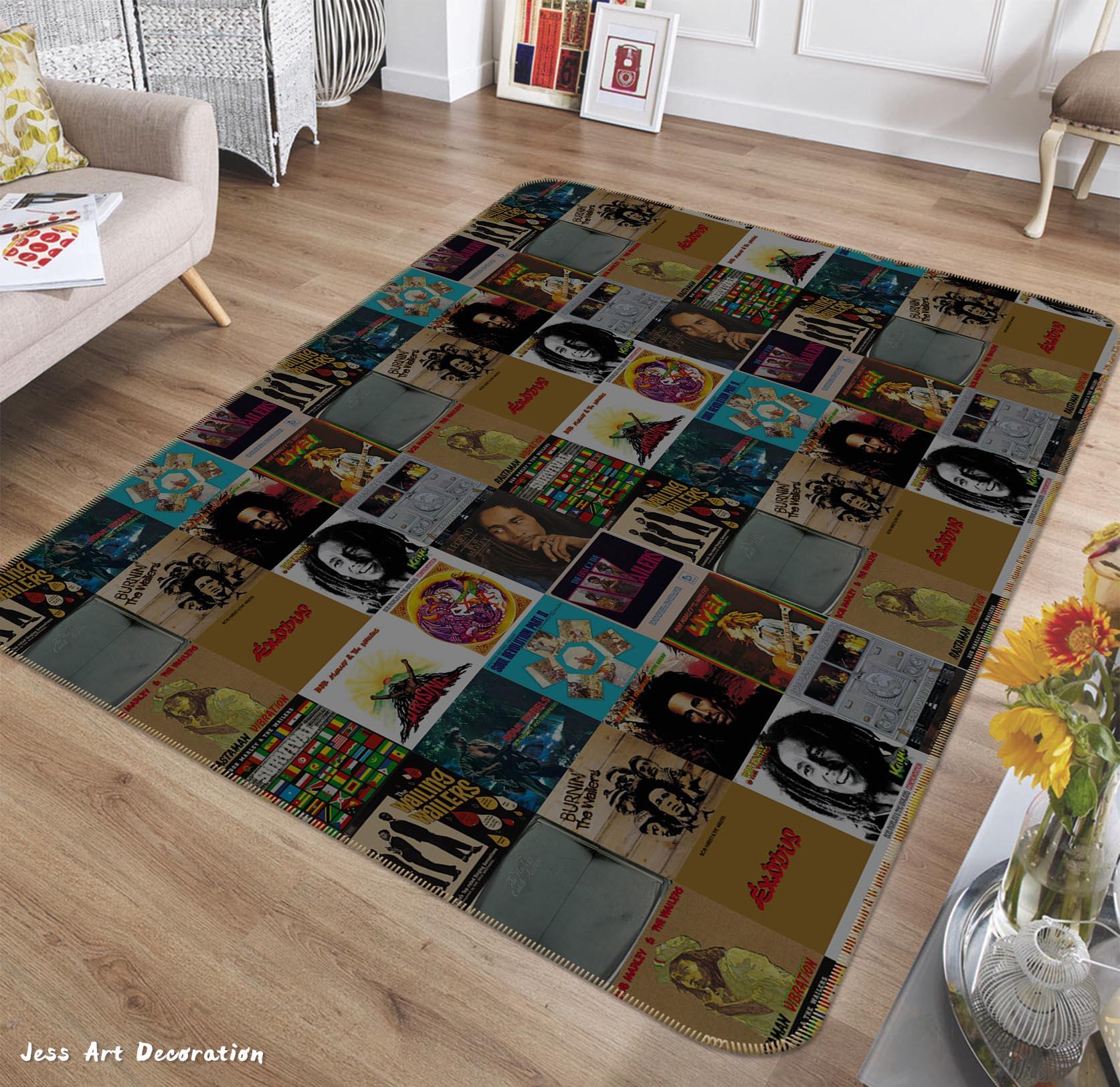 3D Bob Marley Non-Slip Rug Mat 163- Jess Art Decoration