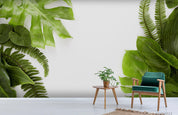 3D Tropical Green Leaf Wall Mural Wallpaper LQH 261- Jess Art Decoration