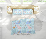 3D Cartoon Sea Lion Quilt Cover Set Bedding Set Pillowcases 16- Jess Art Decoration