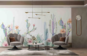 3D Northern Europe Hand-painted  Cactus Fresh Wall Mural Wallpaper SWW5094- Jess Art Decoration