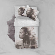 3D Girl Photos Quilt Cover Set Bedding Set Pillowcases 96- Jess Art Decoration