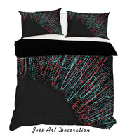 3D Abstract Geometric Figure Quilt Cover Set Bedding Set Pillowcases 01- Jess Art Decoration
