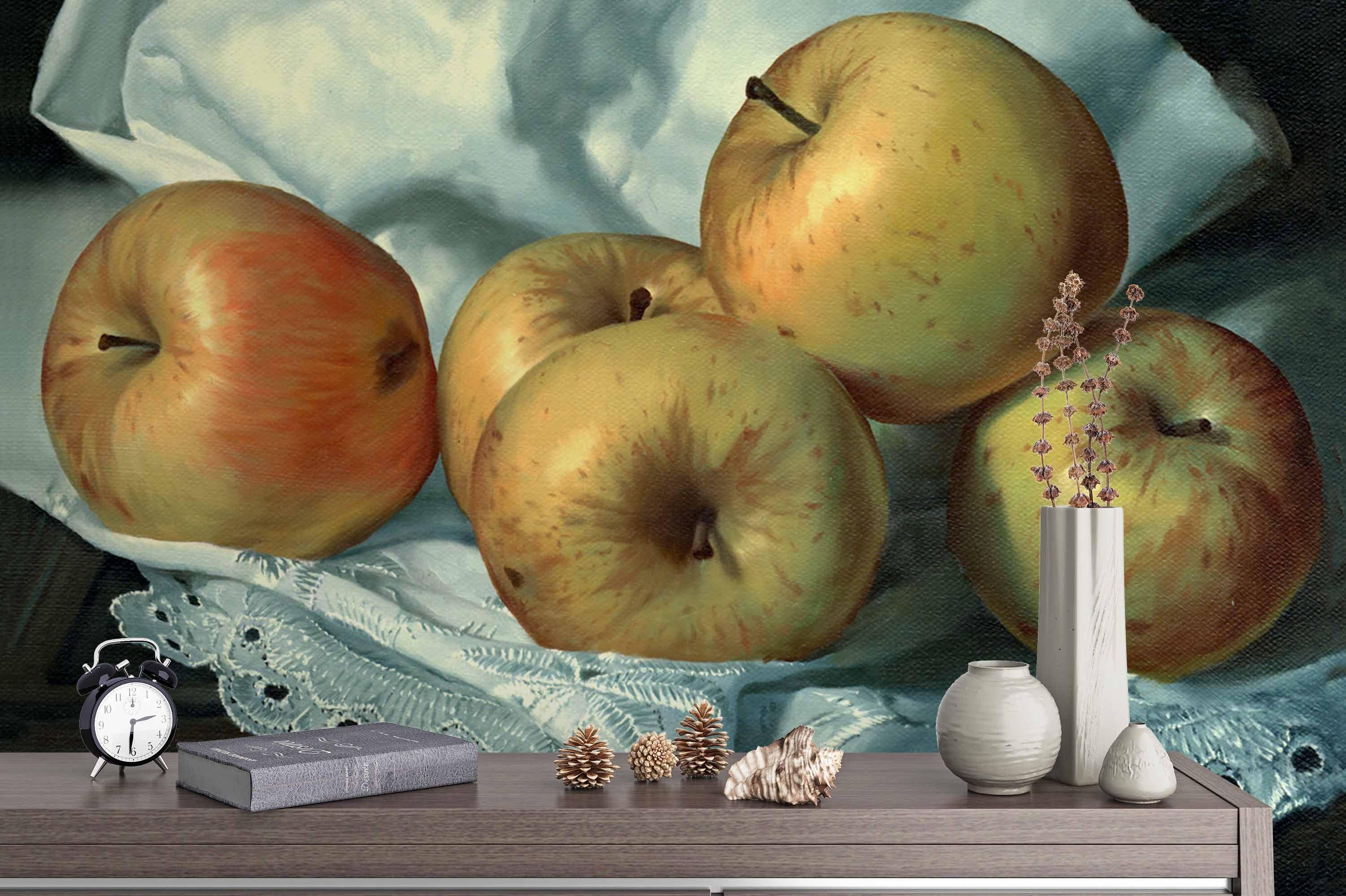 3D Apples Oil Painting Wall Mural Wallpaper 55- Jess Art Decoration