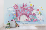 3D Coral House Rabbit Wall Mural Wallpaper sww 12- Jess Art Decoration