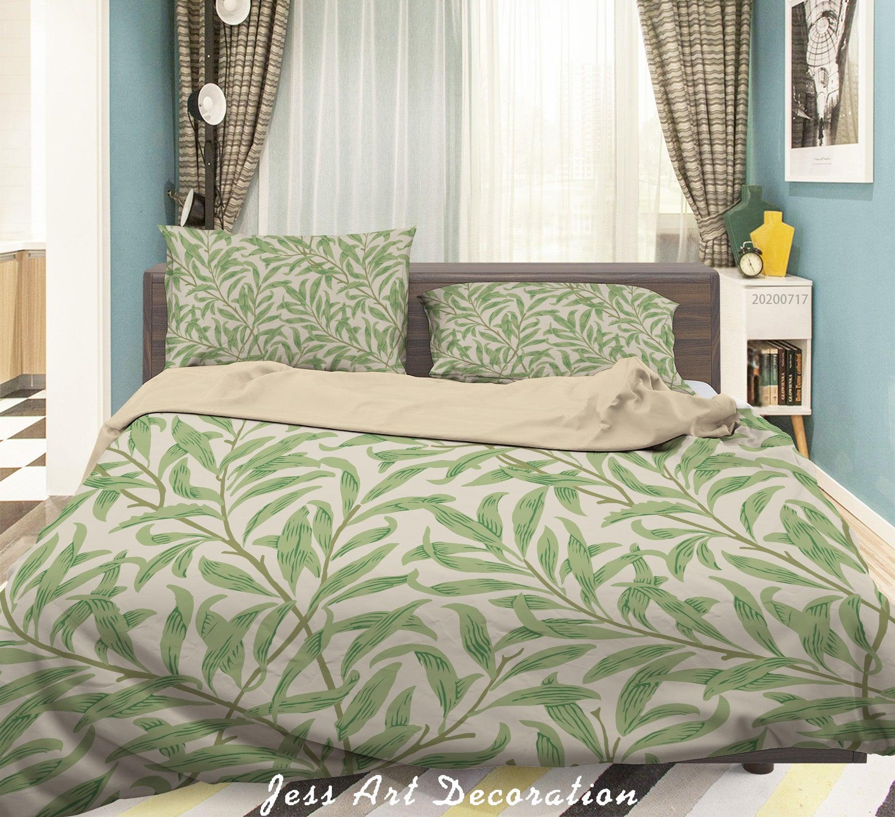 3D Vintage Floral Quilt Cover Set Bedding Set Duvet Cover Pillowcases WJ 1605- Jess Art Decoration