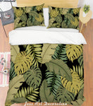 3D Green Leaves Quilt Cover Set Bedding Set Pillowcases 214- Jess Art Decoration