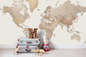 3D retro world map wall mural wallpaper 59- Jess Art Decoration