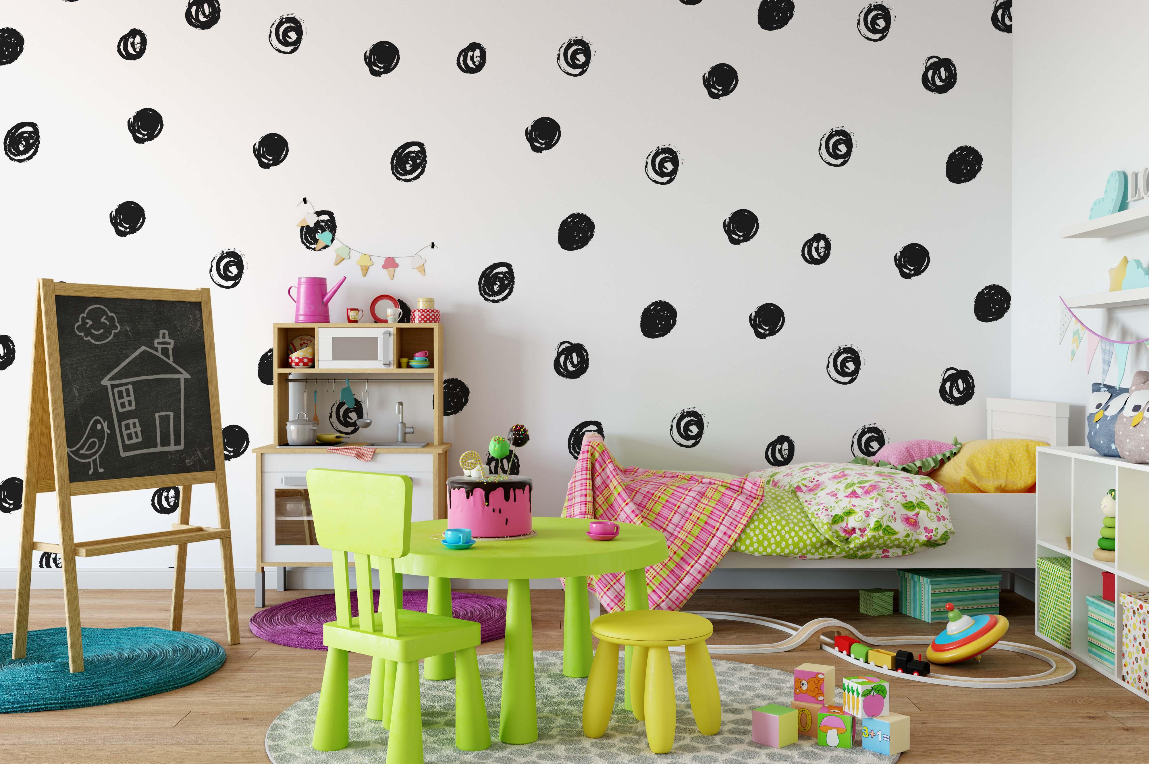 3D Black Circle Wall Mural Wallpaper 47- Jess Art Decoration