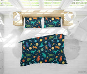 3D Cute Dinosaurs Space Funny Pattern Quilt Cover Set Bedding Set Duvet Cover Pillowcases WJ 1858- Jess Art Decoration