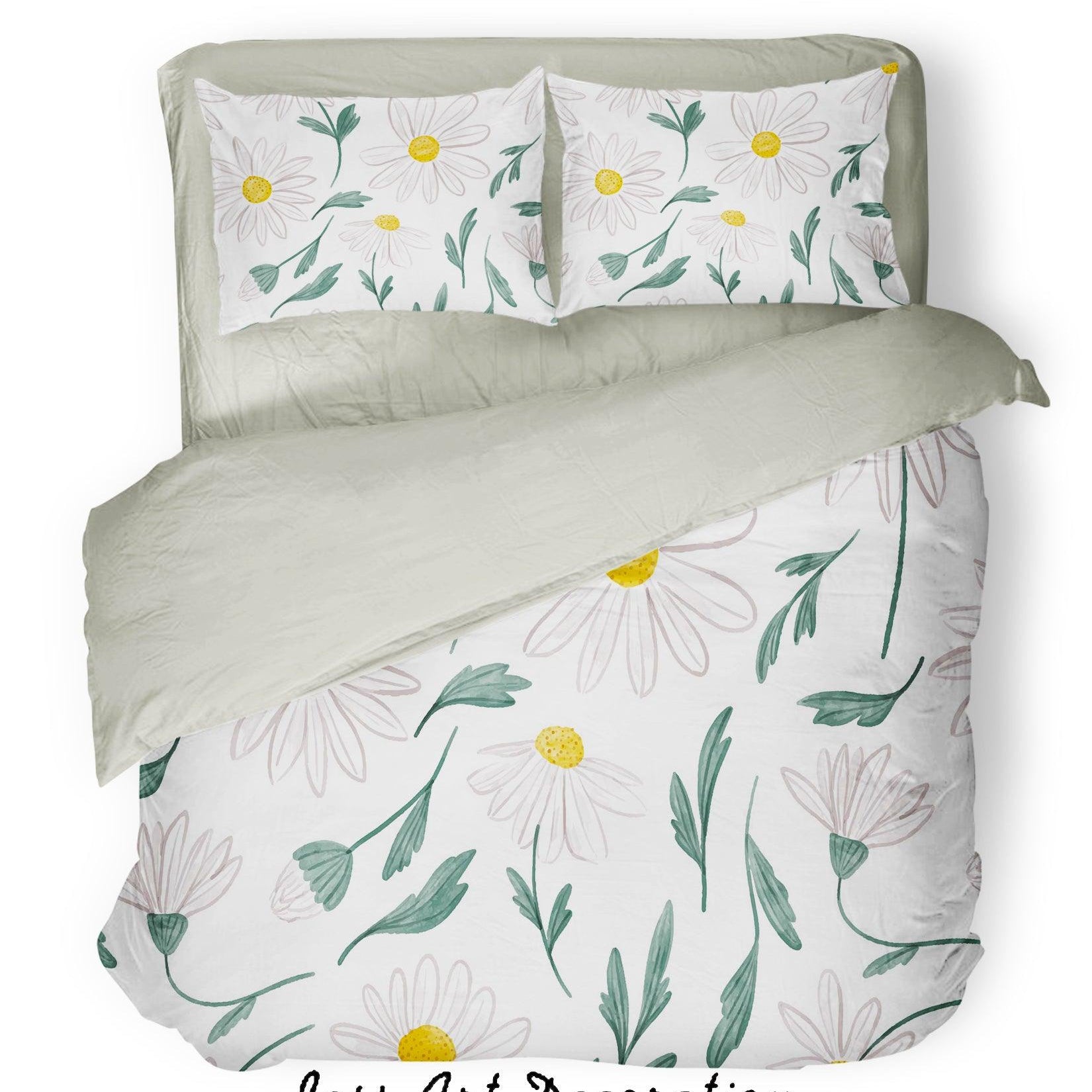 3D White Flowers Pattern Quilt Cover Set Bedding Set Pillowcases  78- Jess Art Decoration