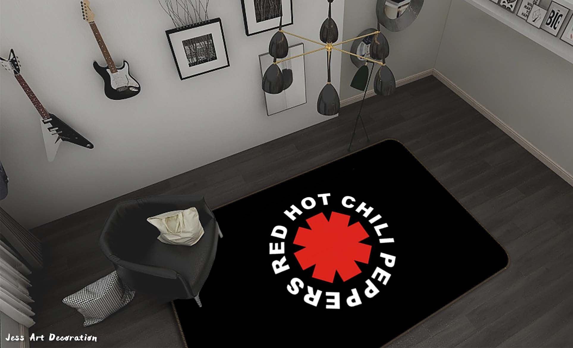3D Red Hot Chili Peppers Rock Band Non-Slip Rug Mat 215- Jess Art Decoration