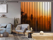 3D Woods Golden Sunbeam Fog Curtains and Drapes GD 2288- Jess Art Decoration